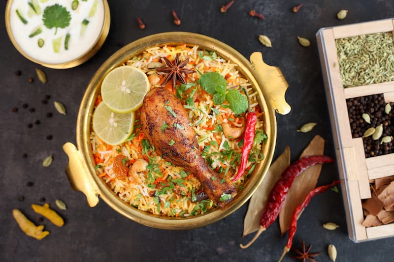 Nhắc đến đặc sản Ấn Độ là nói đến món cơm trộn Biryani