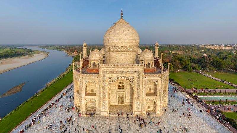 Đền Taj Mahal nổi tiếng tại Ấn Độ