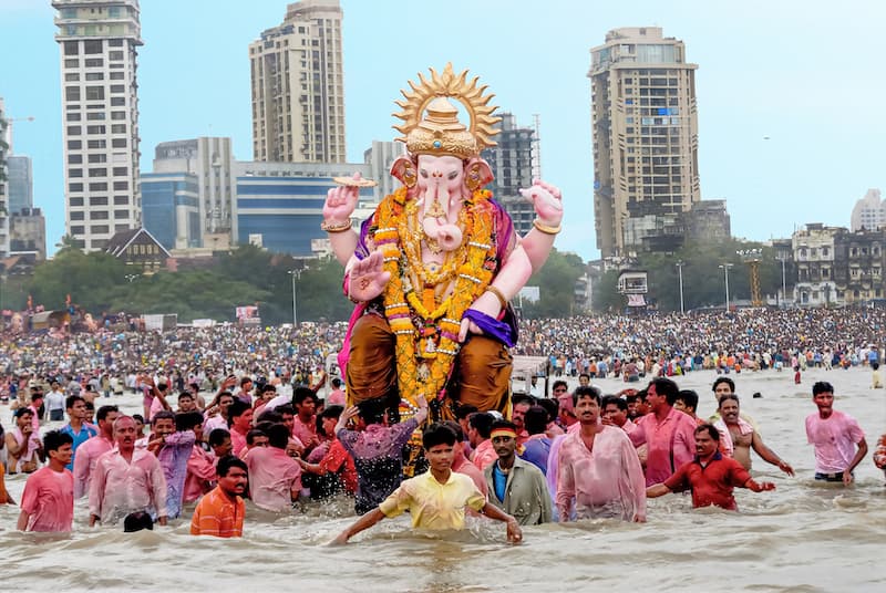 Lễ hội Ấn Độ thờ thần Ganesha nổi tiếng