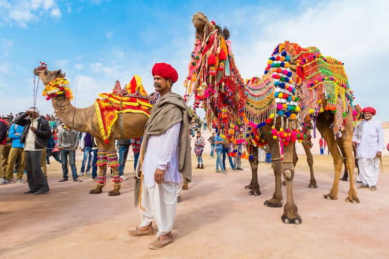 Lễ hội Ấn Độ Pushkar Camel Fair cầu mùa màng bội thu